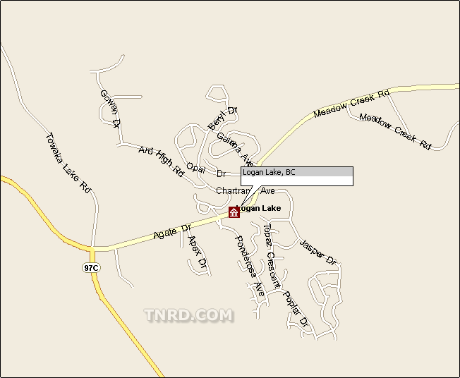 City of Logan Lake Map